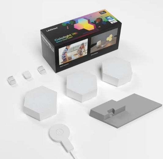 LIFE SMART Cololight RGB Hexagon Light Pro Kit 3PCS LIFE SMART Cololight RGB Hexagon Light Pro Kit 3PCS